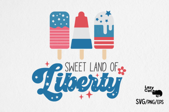 4th of July Ice Cream SVG Design