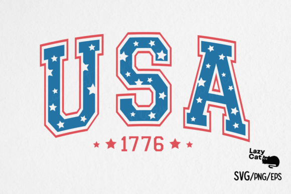 4th of July USA 1776 SVG Design