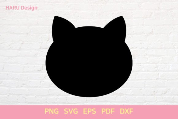 Cat Shape Embroidery Design