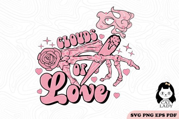 Clouds of Love SVG PNG Sublimation