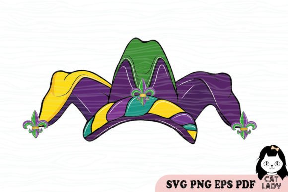 Mardi Gras Hat Clipart SVG PNG