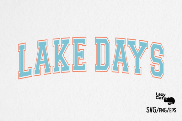 Summer Lake Days SVG Design